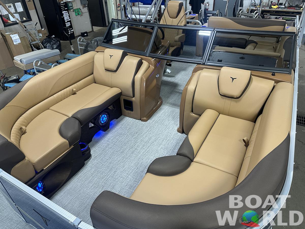 2025 Tahoe Pontoons LTZ 2385 Swingback (VRB) Windshield Tritoon & Honda 4-Stroke EFI