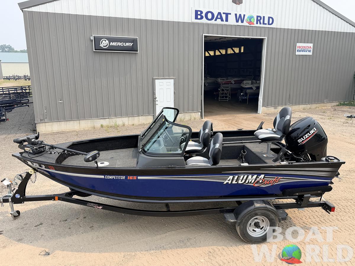 Used 2017 Alumacraft Competitor 165 Sport & 90HP Suzuki 4Stroke -$24,995