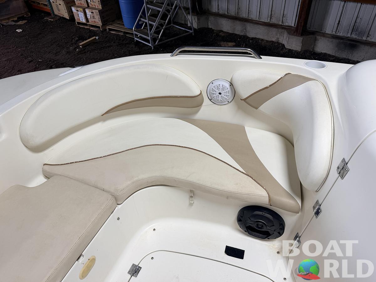 Used 2003 Glastron DX215 Deck Boat & 220HP 5.0L Volvo/Penta with Tandem Axle Trailer -$9,995