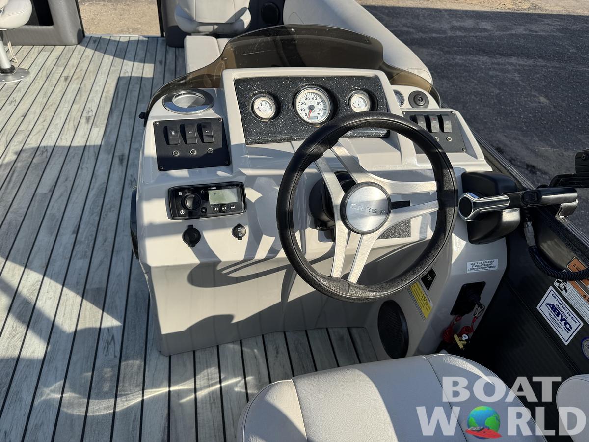 Used 2017 Crest  200 Pontoon with 115HP Yamaha Fourstroke EFI