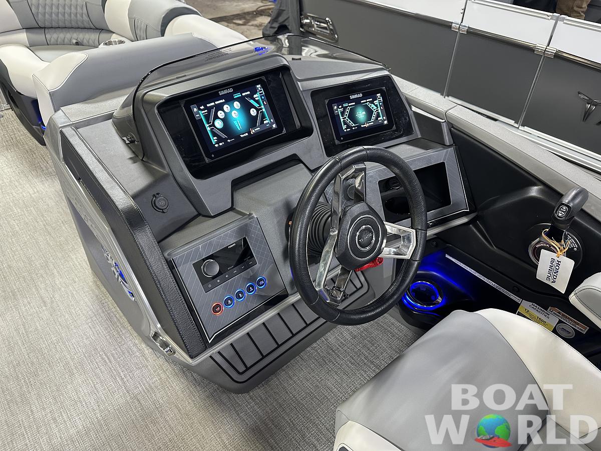 2025 Tahoe Pontoons Cascade 2385 Cruise Rear Bench (CRB) Tritoon & Honda 4-Stroke EFI