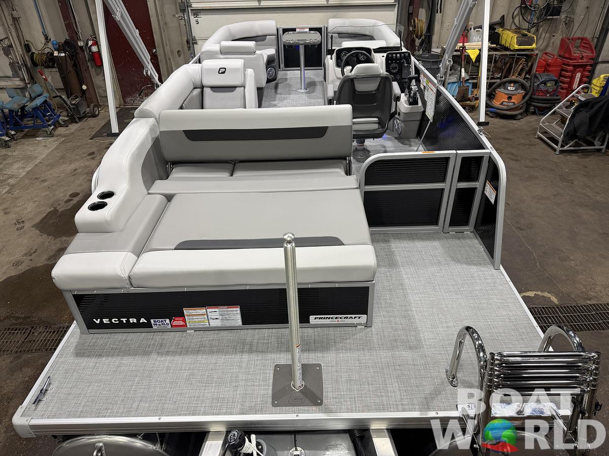 2026 Princecraft Vectra 23 RL Long Lounge Swingback Tritoon 