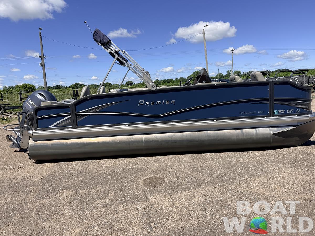 Used 2016 Premier 220 Explorer Tritoon & 175HP Yamaha 4Stroke - $39,995