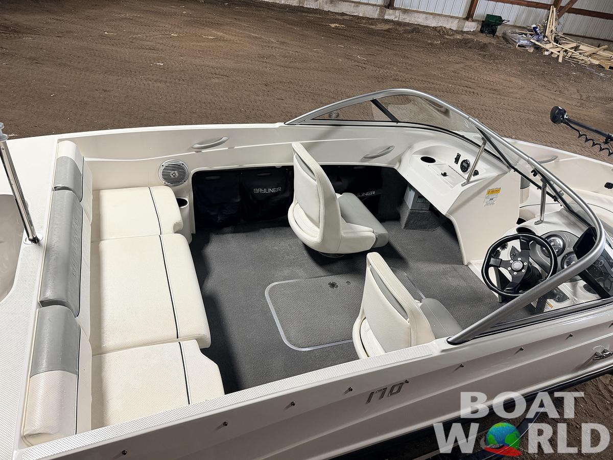 Used 2013 Bayliner 170 Fish & Ski with Single Axle Trailer & 115HP Mercury 4Stroke - $12,995