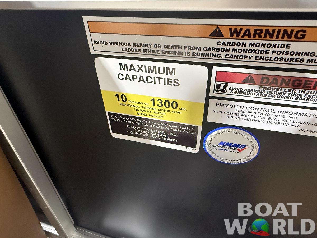 2026 Tahoe Pontoons Sport 2180 Rear Fish