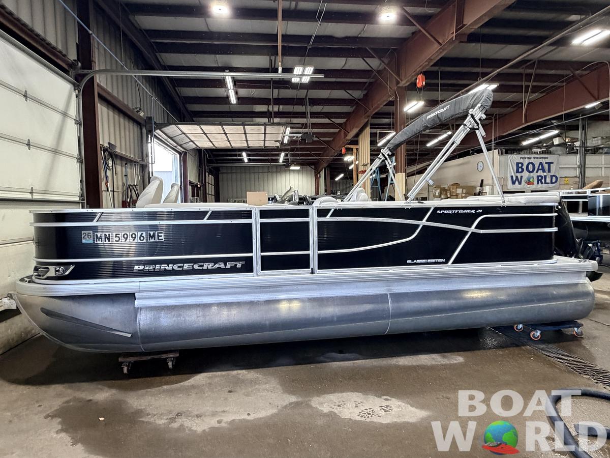 Used 2021 Princecraft 21 Sportfisher 2RS Pontoon & 90HP Mercury 4-Stroke -$27,995