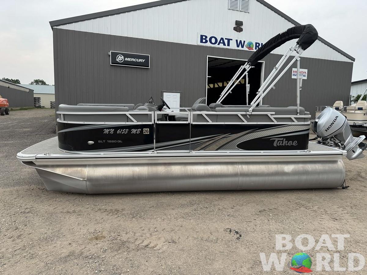 Used 2021 Tahoe Pontoons SLT 18' Quad Lounge & Honda 60HP 4-Stroke EFI