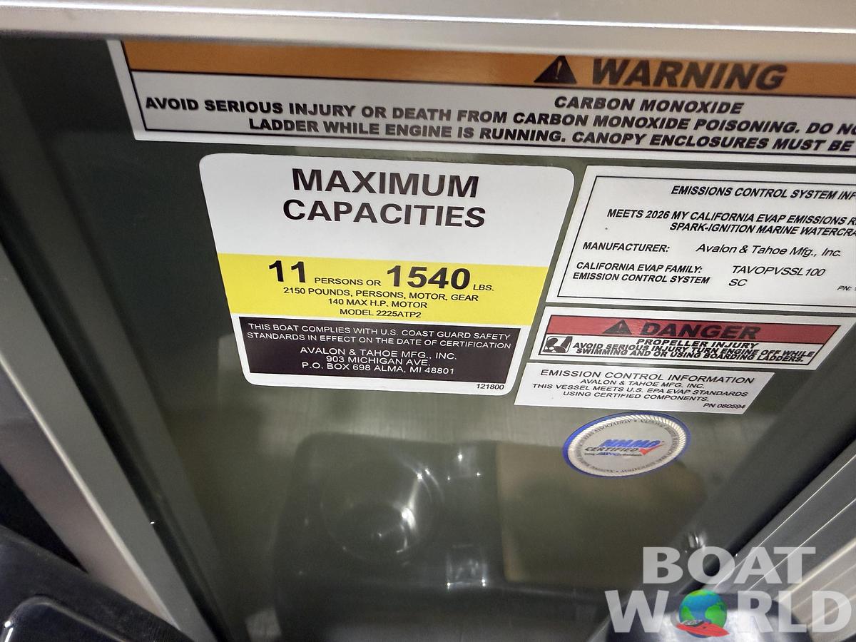 2026 Tahoe Pontoons GEOfish 2385 Rear Fish