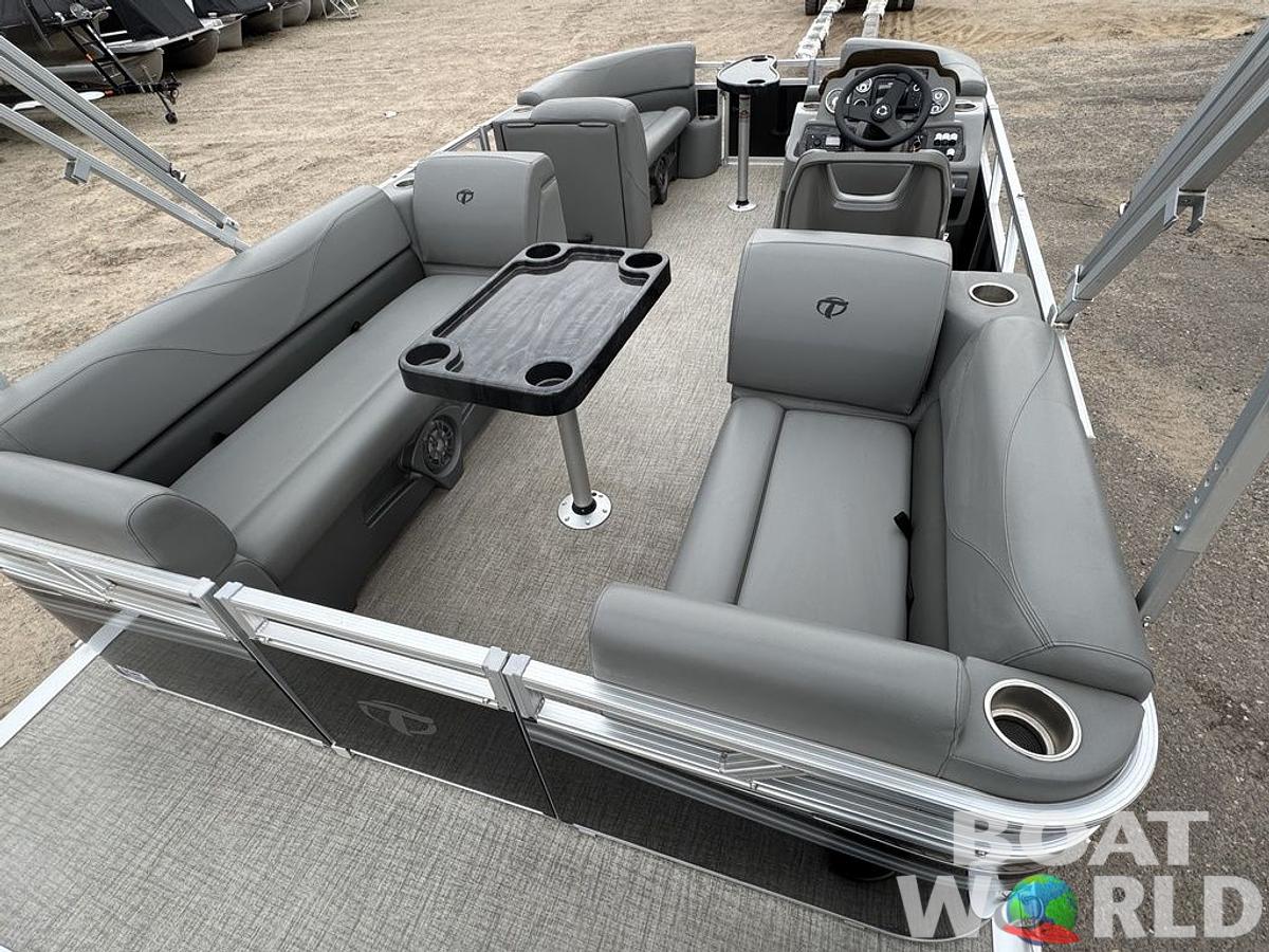 Used 2021 Tahoe Pontoons SLT 18' Quad Lounge & Honda 60HP 4-Stroke EFI