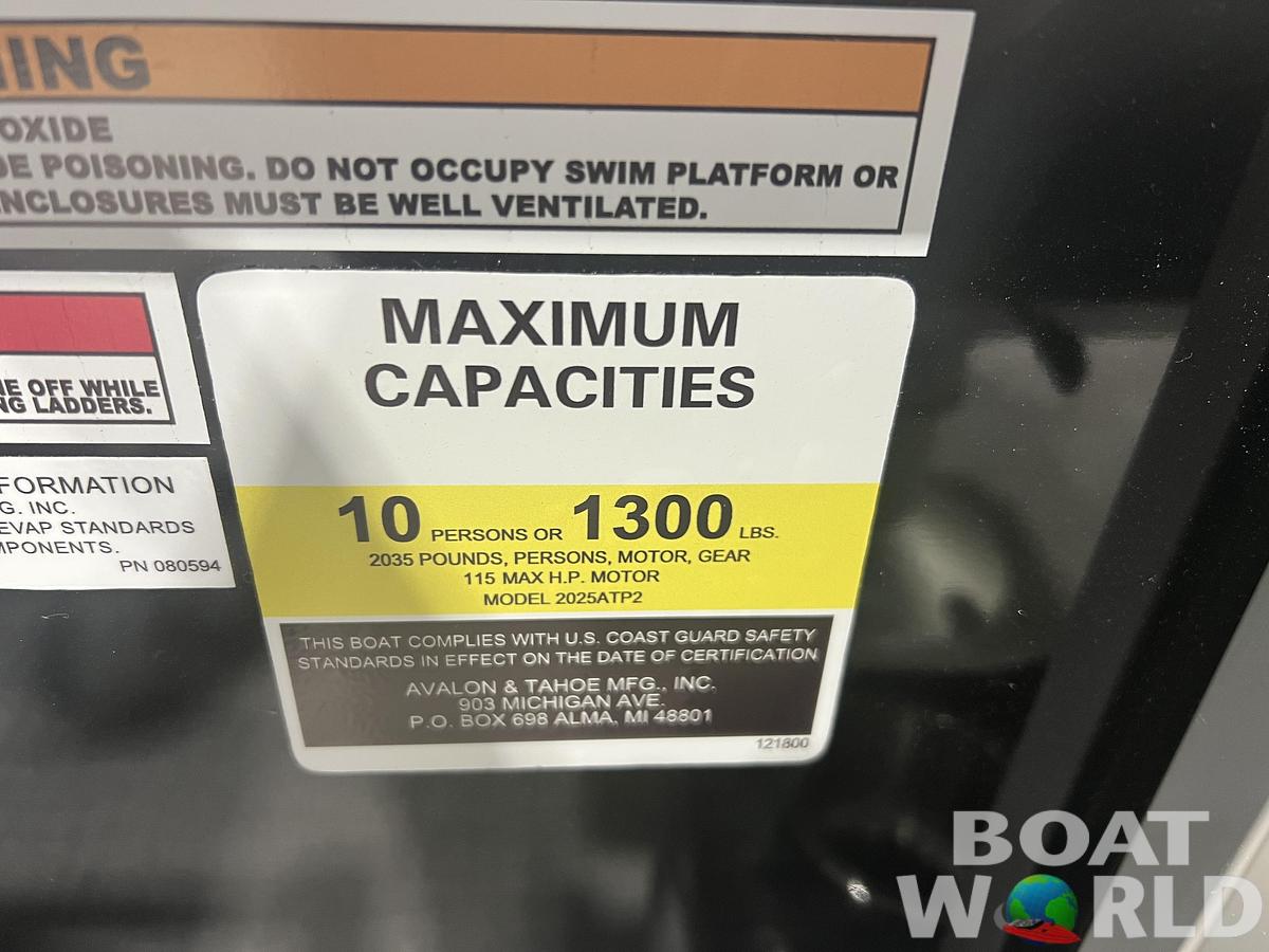 2026 Tahoe Pontoons Sport 2180 Cruise 
