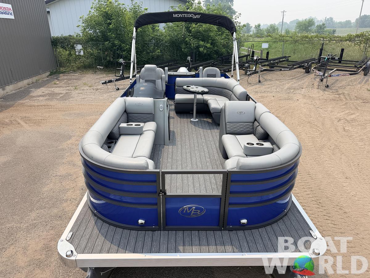 Used 2021 Montego Bay 8522 Fish & Cruise Deluxe Pontoon & 90HP Honda 4Stroke -$29,995