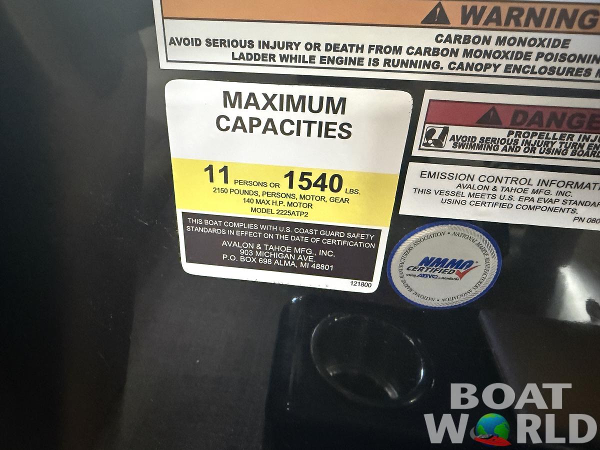 2026 Tahoe Pontoons Sport 2385 Rear Fish & Honda 4-Stroke EFI