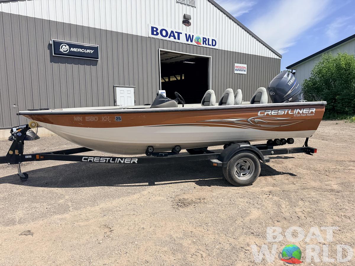 Used 2008 Crestliner 1750 Fish Hawk & 90HP Yamaha 4Stroke - $12,995