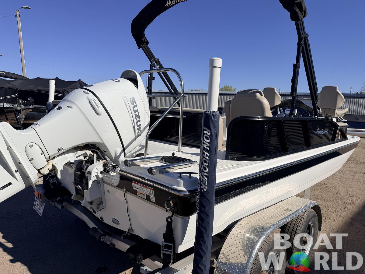 Used 2021 Hurricane Fun Deck 198 with 140HP Suzuki & Tandem Axle Trailer -$31,995