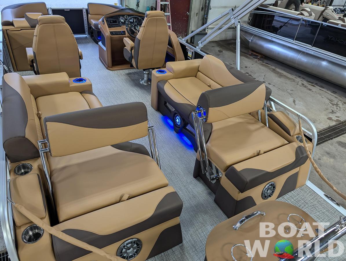 2025 Tahoe Pontoons LTZ 2385 Quad Lounge Shift Flip Tritoon & Honda 4-Stroke EFI