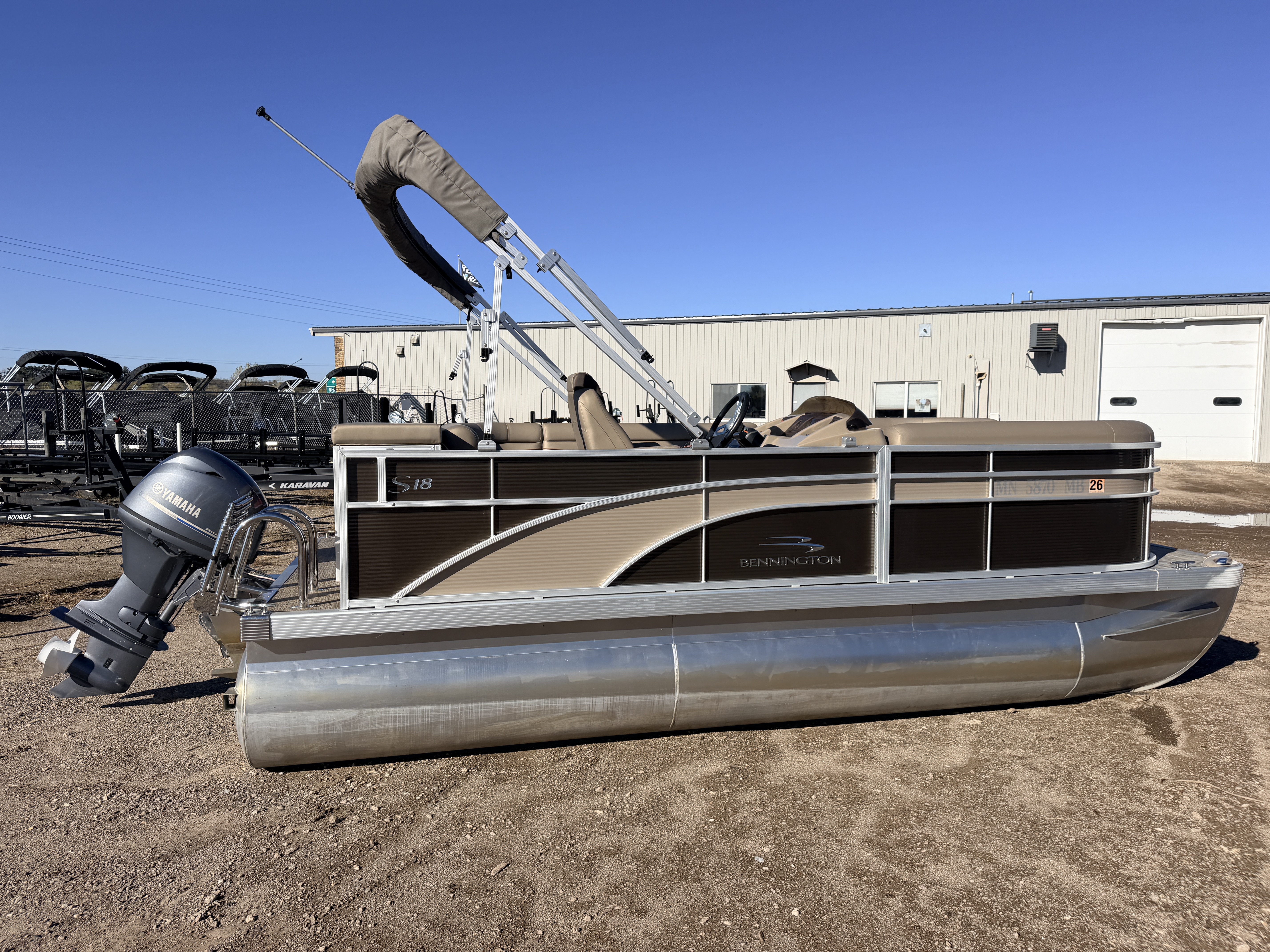 Used 2021 Bennington 188 SL & 50HP Yamaha 4Stroke -$24,995