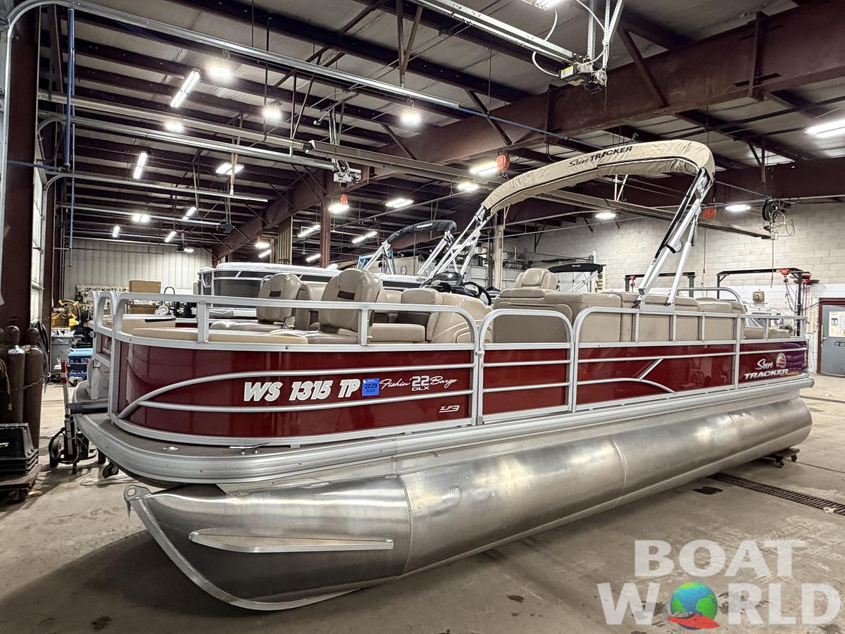 Used 2019 Sun Tracker  Fishin Barge 22 DLX XP3 Tritoon & 150HP Mercury 4Stroke - $39,995