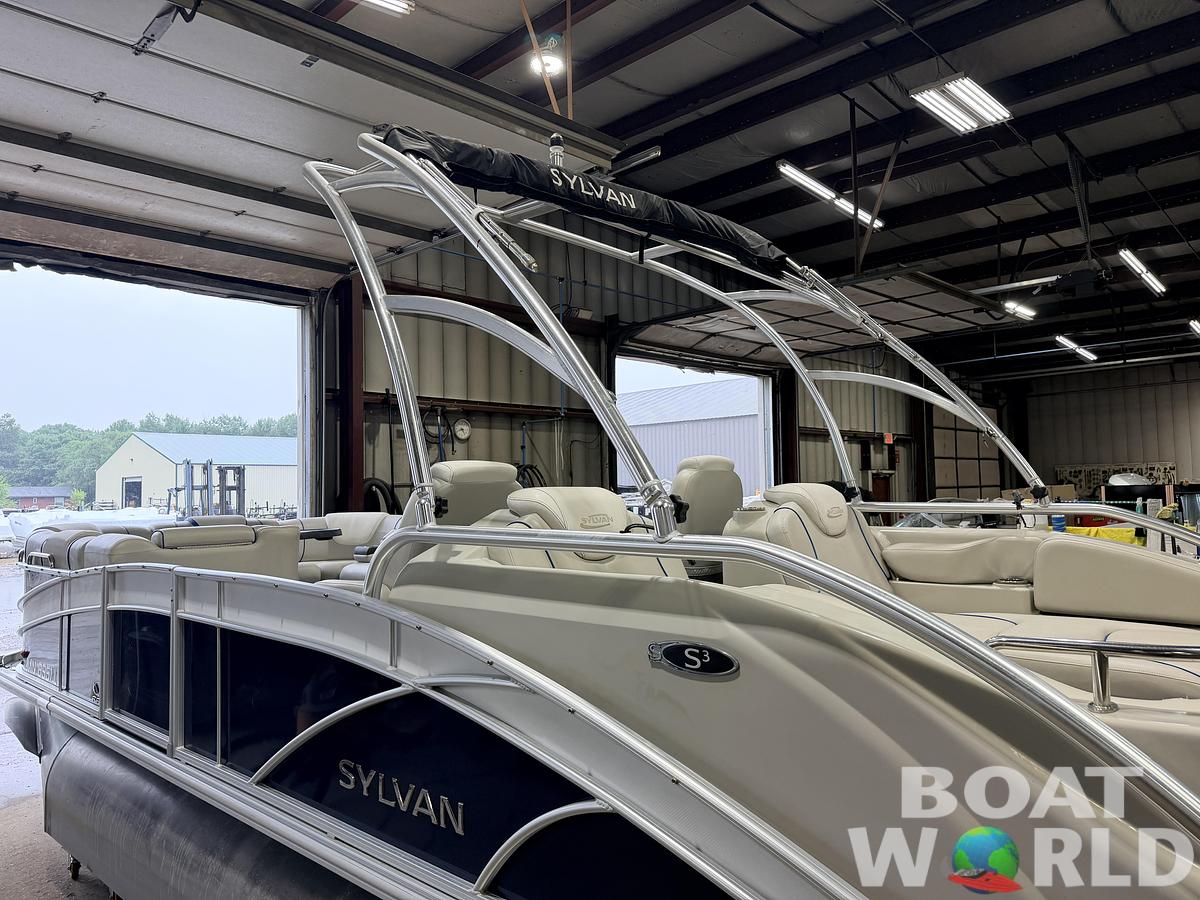 Used 2017 Sylvan S3 Rear Lounge with Sport Tower & 150HP Yamaha SHO VMAX - $39,995