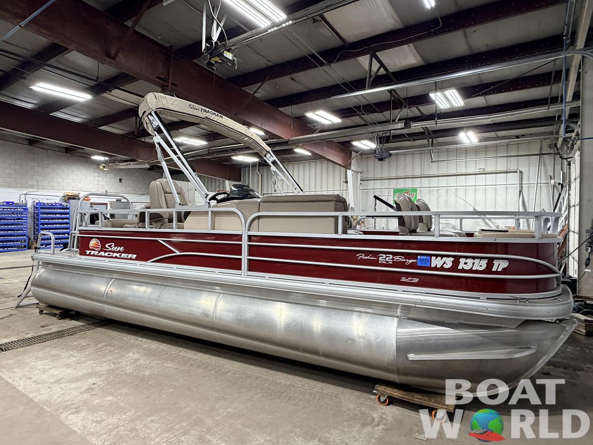 Used 2019 Sun Tracker  Fishin Barge 22 DLX XP3 Tritoon & 150HP Mercury 4Stroke - $39,995