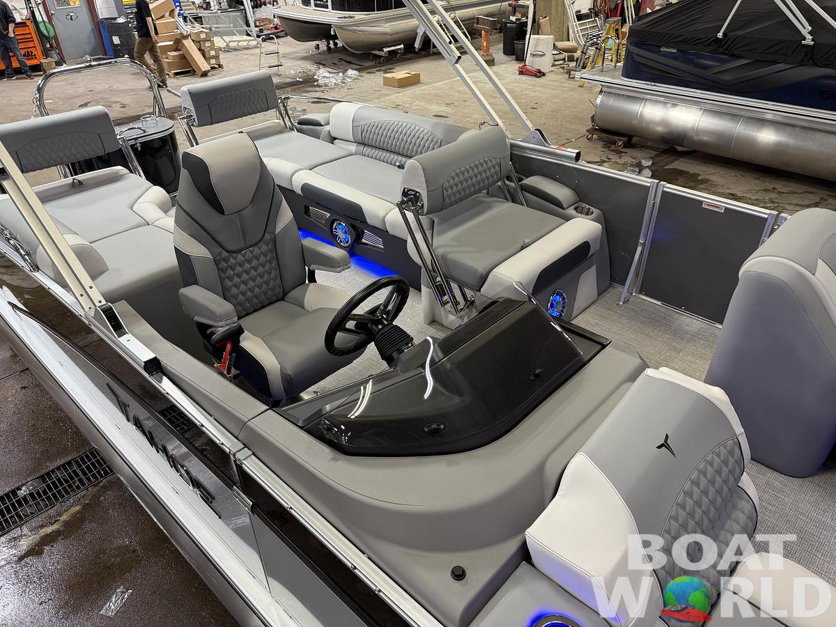 2025 Tahoe Pontoons Cascade 2385 Quad Lounge Shift Flip Tritoon & Honda 4-Stroke EFI