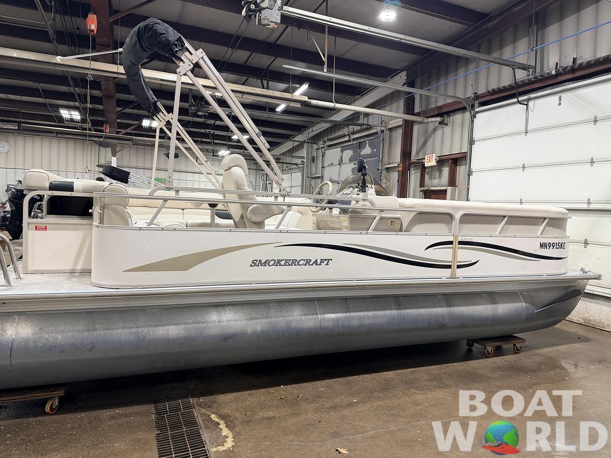 Used 2006 SmokerCraft 8522 Cruise Pontoon & 60HP Yamaha 4-Stroke - $14,995