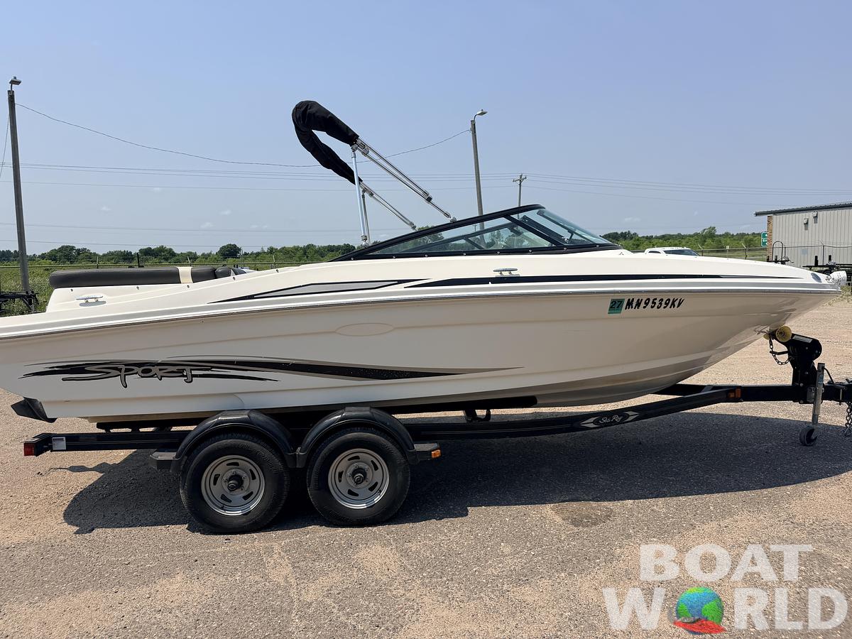 Used 2012 Sea Ray 205 Sport & 220HP 4.3L Mercruiser MPI with Tandem Axle Trailer -$15,995