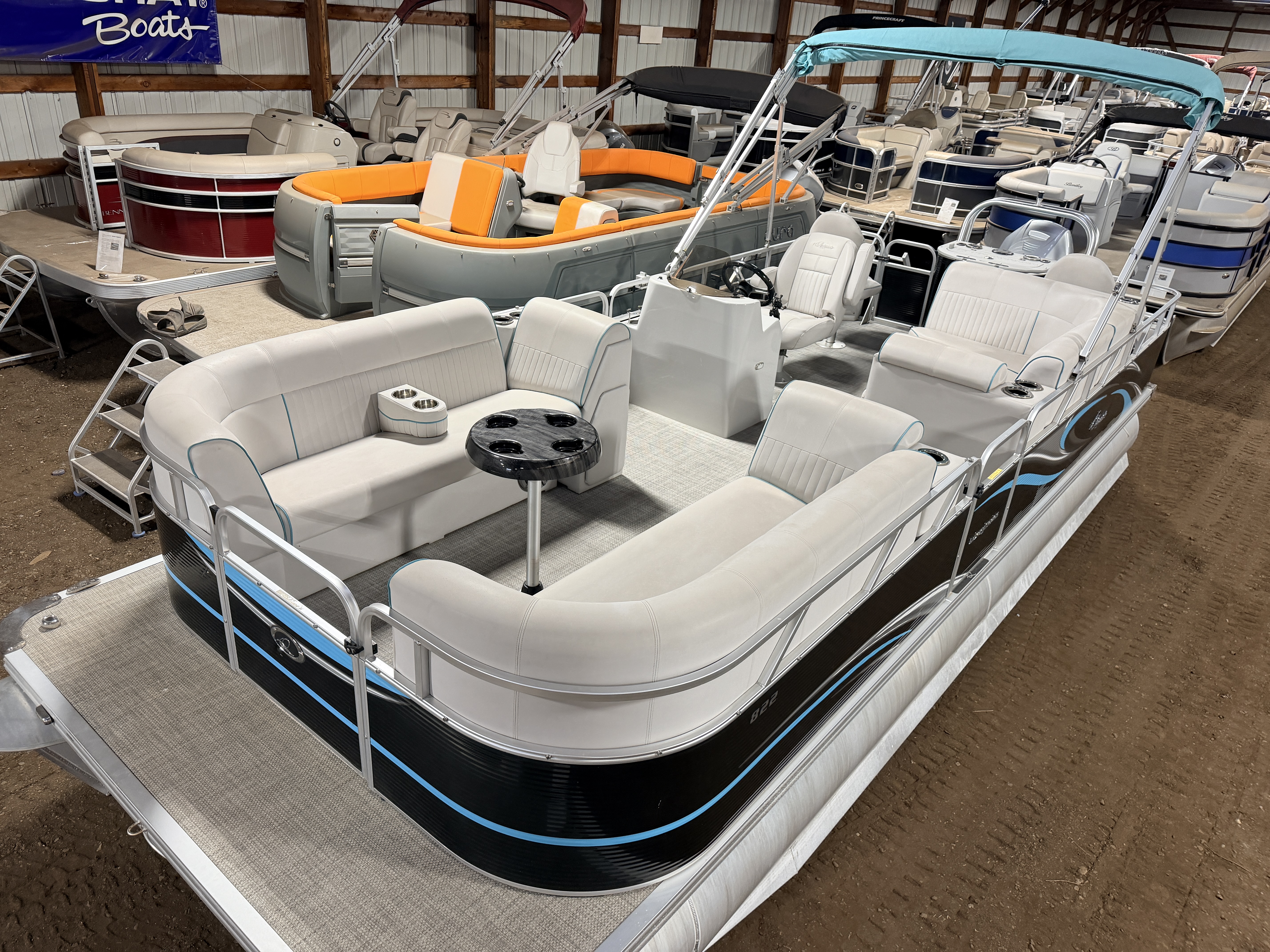 Used 2019 Qwest 822 Fish & Cruise Tritoon & 150HP Honda 4Stroke - $39,995