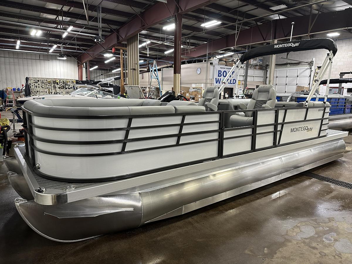 2023 Montego Bay TT8524 Quad Lounge 225HP Honda Tritoon Pontoon