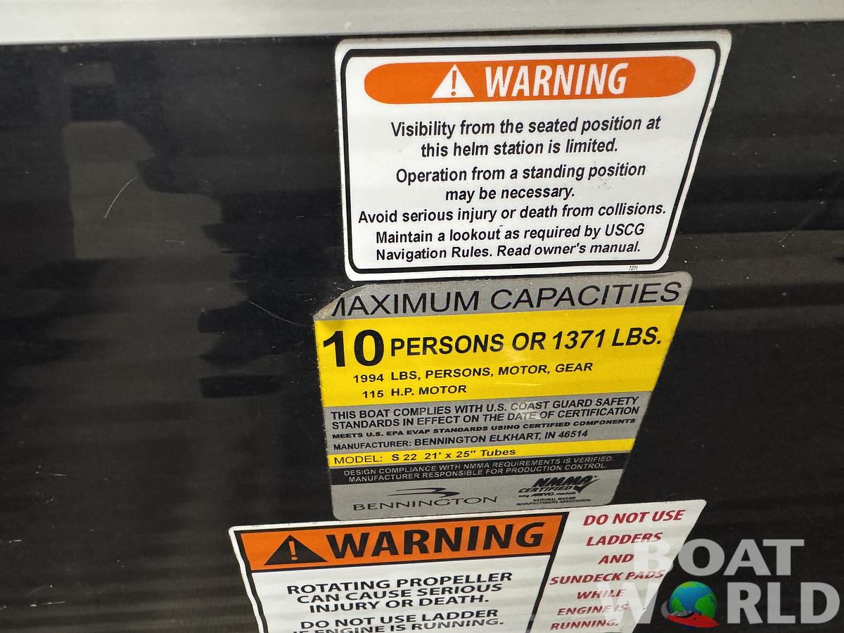 Used 2017 Bennington  22 SS Pontoon with 90HP Yamaha Fourstroke EFI