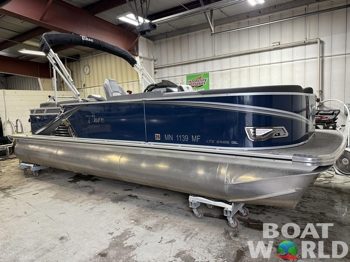 Used 2022 Tahoe Pontoons LTZ 2385 Quad Lounge Tritoon Pontoon & Honda 4-Stroke EFI