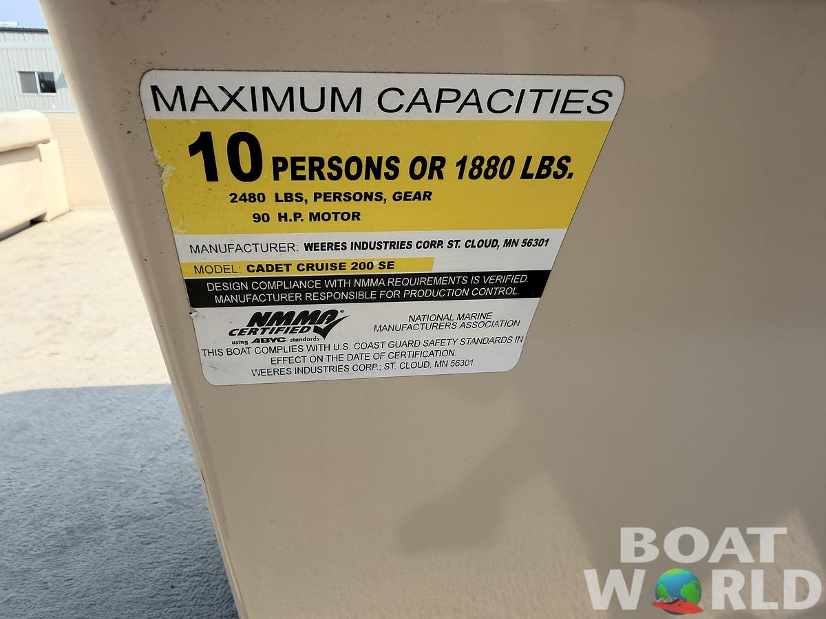 Used 2007 Weeres 200 Cadet & 25HP Mercury 4Stroke -$9,995