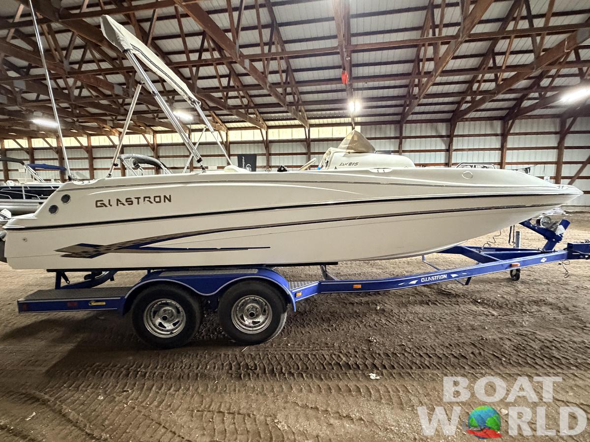 Used 2003 Glastron DX215 Deck Boat & 220HP 5.0L Volvo/Penta with Tandem Axle Trailer -$9,995