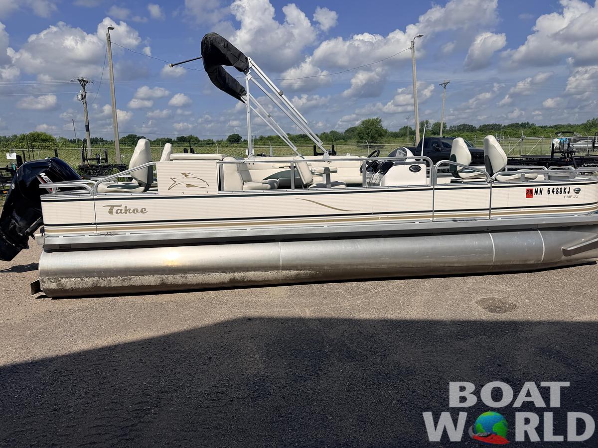 Used 2008 Tahoe Pontoons 22 Fish 'N Fun & (2021) 90HP Mercury 4Stroke EFI -$17,995