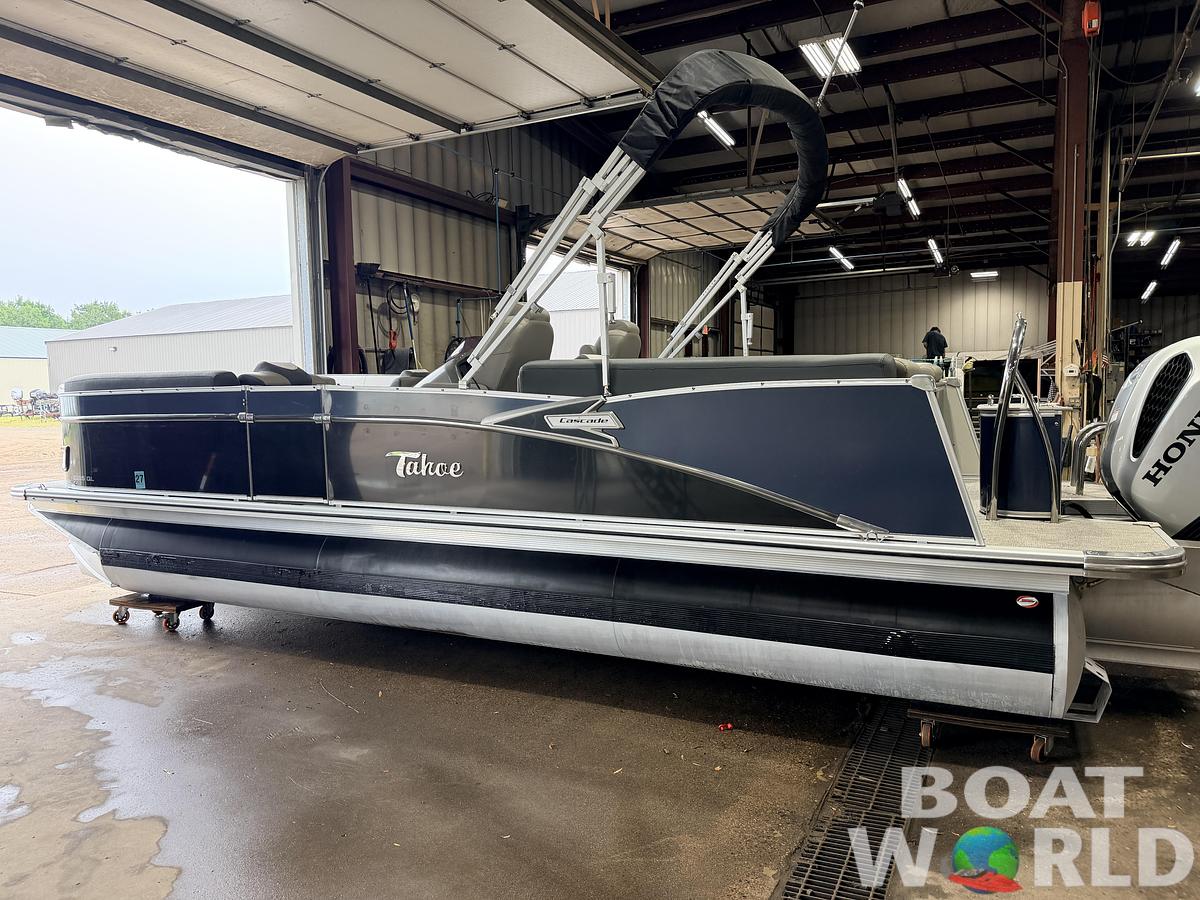 Used 2022 Tahoe Pontoons Cascade 2385 Quad Lounge Tritoon & 200HP Honda 4Stroke -$49,995