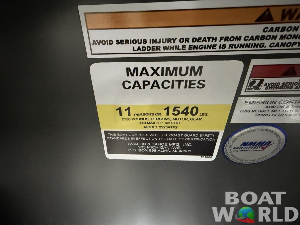 2026 Tahoe Pontoons Sport 2385 Rear Fish & Honda 4-Stroke EFI