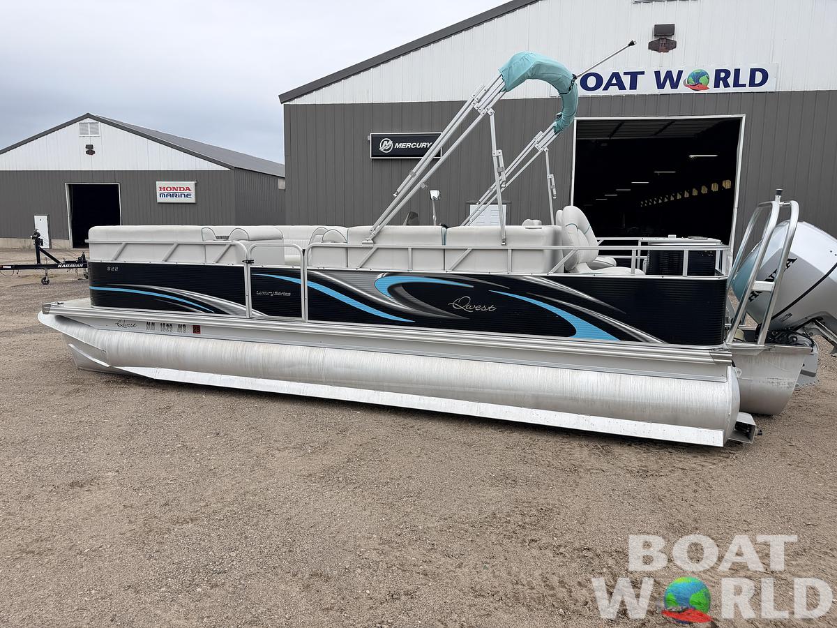 Used 2019 Qwest 822 LS Tritoon & 150HP Honda 4Stroke -$29,995