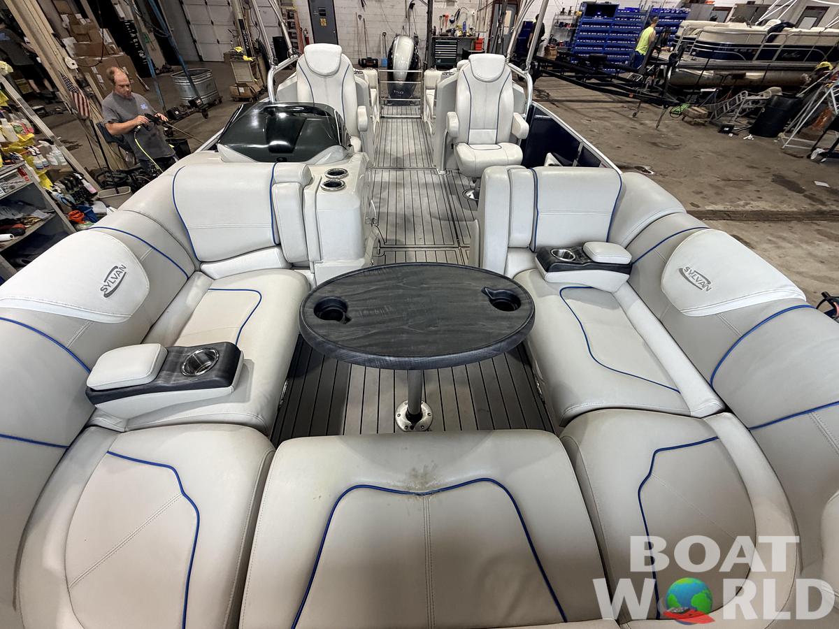 Used 2017 Sylvan S3 Rear Lounge with Sport Tower & 150HP Yamaha SHO VMAX - $39,995