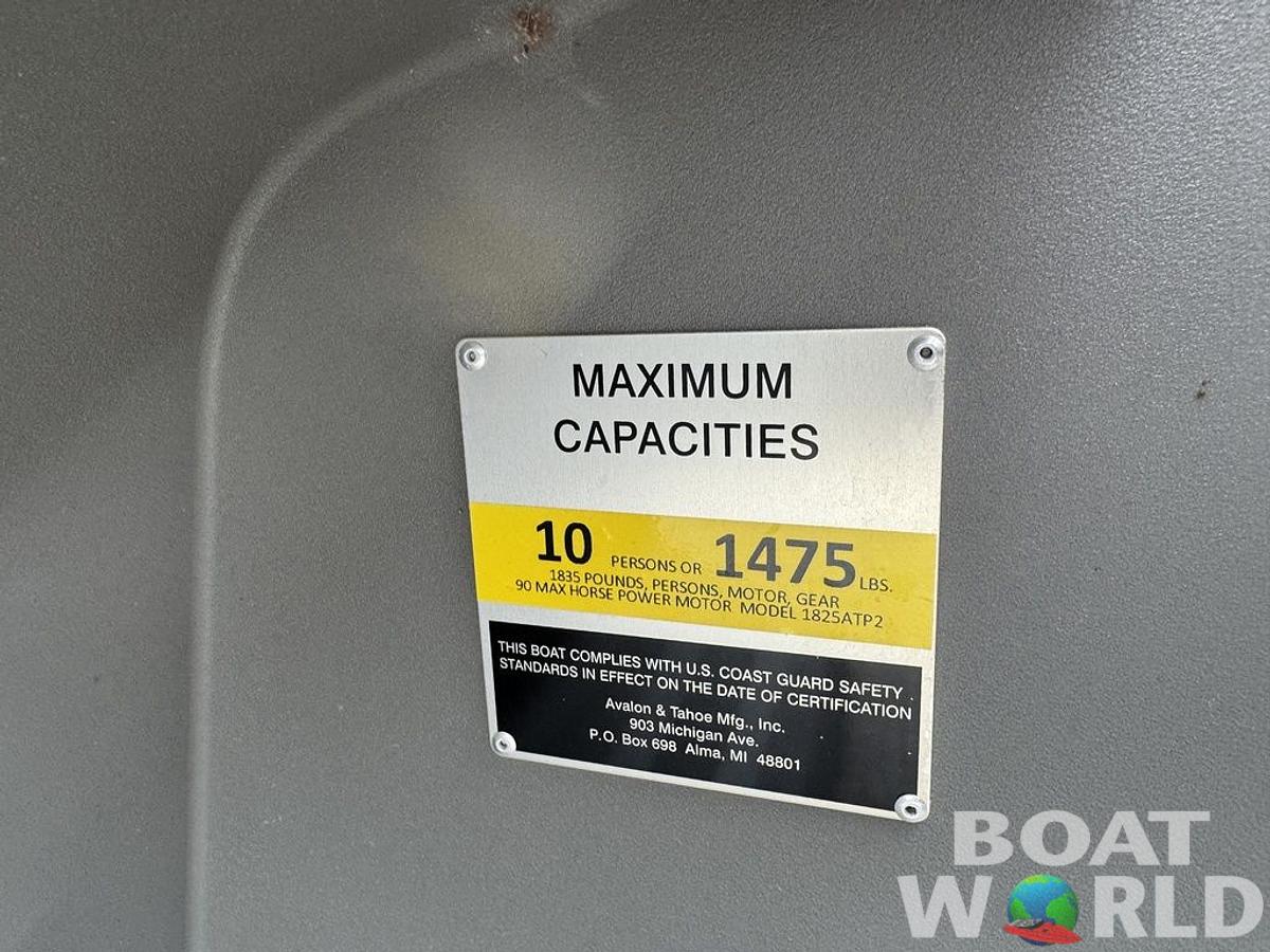 Used 2021 Tahoe Pontoons SLT 18' Quad Lounge & Honda 60HP 4-Stroke EFI