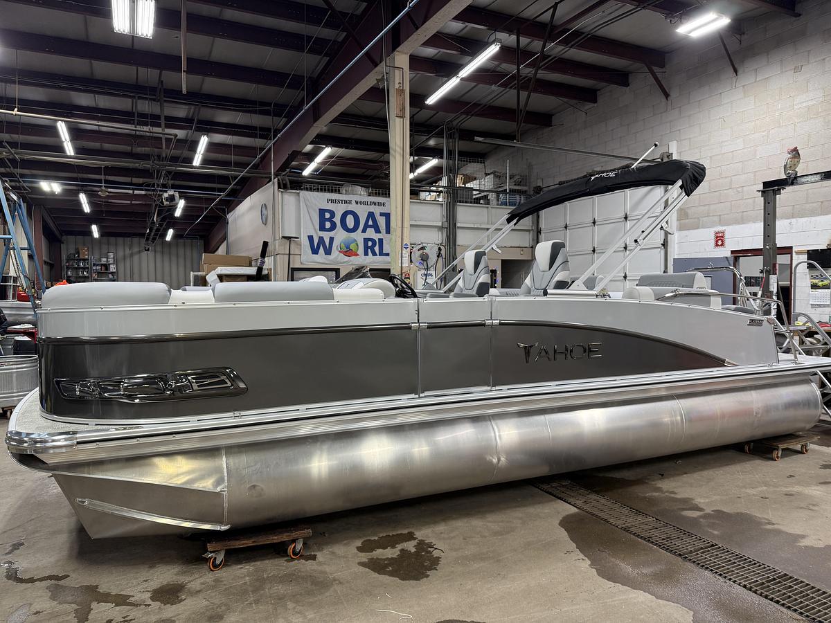 2025 Tahoe Pontoons Cascade 2385 Quad Lounge Shift SS Tritoon & Honda 225HP Outboard