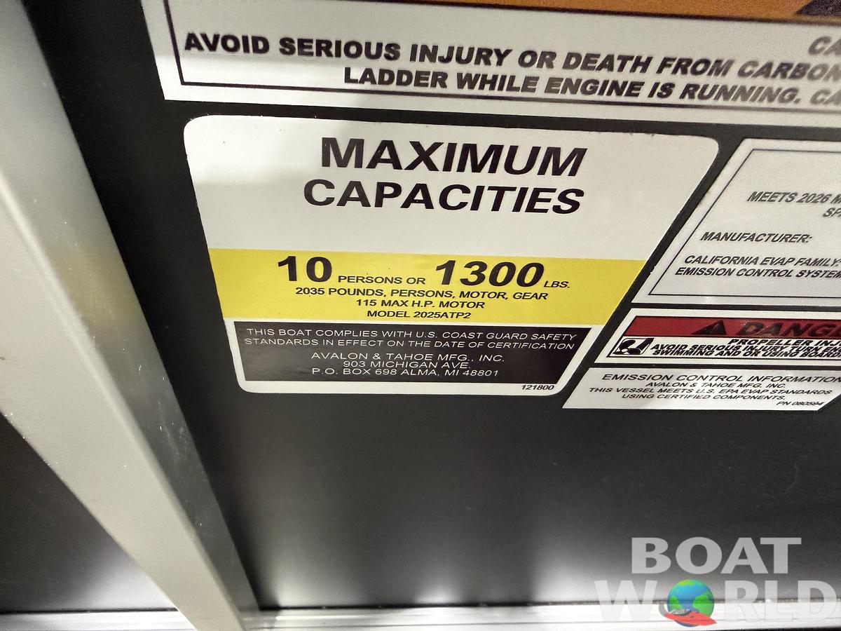 2026 Tahoe Pontoons Sport 2185 Rear Fish