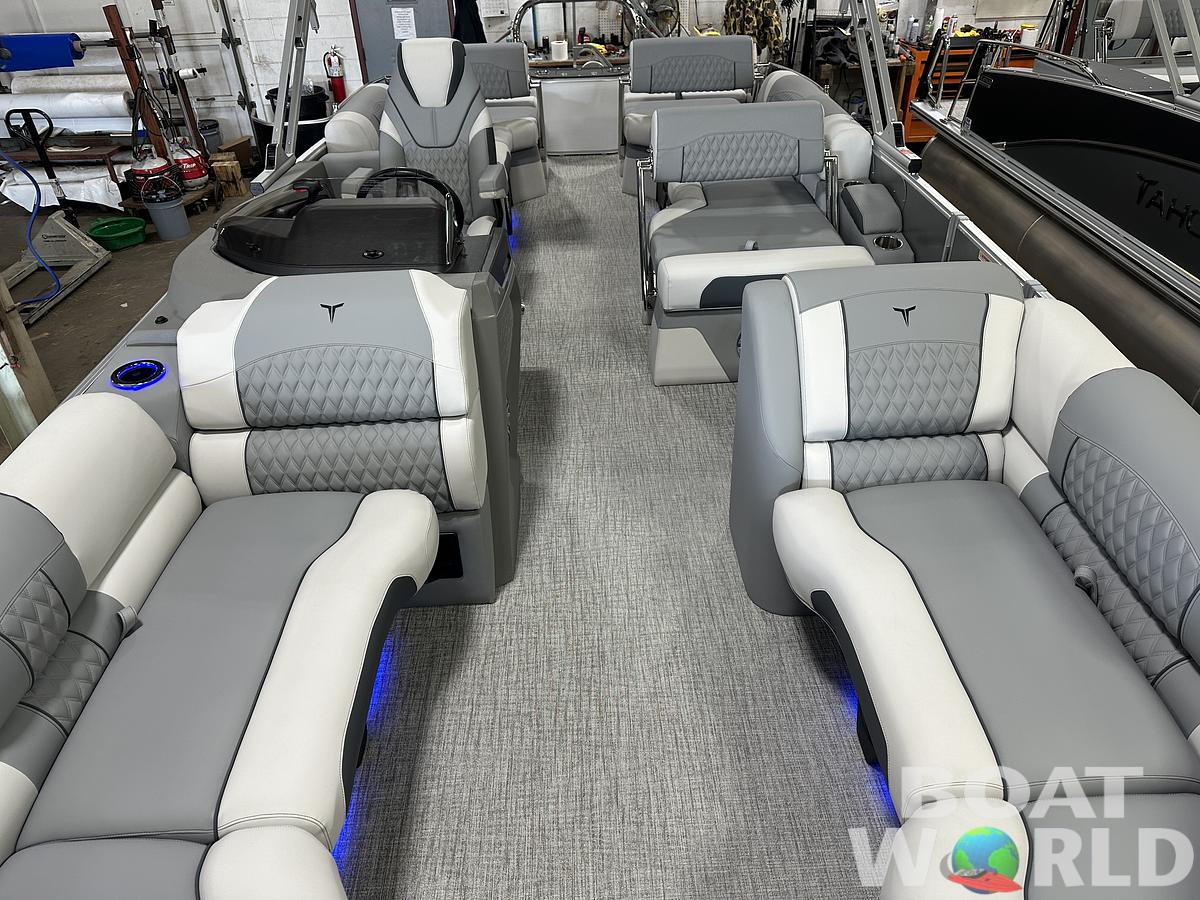 2025 Tahoe Pontoons Cascade 2385 Quad Lounge Shift Flip & Honda 4-Stroke EFI