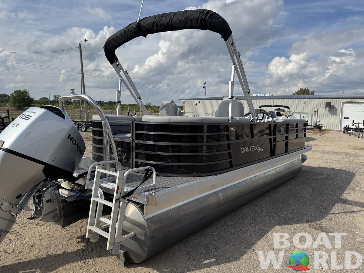 Used 2023 Montego Bay 8522 Quad Lounge Pontoon with 115HP Honda Fourstroke EFI