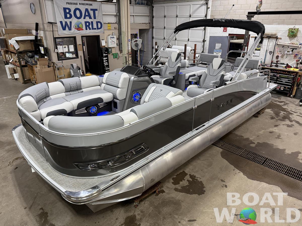2025 Tahoe Pontoons Cascade 2385 Quad Lounge Shift SS Tritoon & Honda 4-Stroke EFI