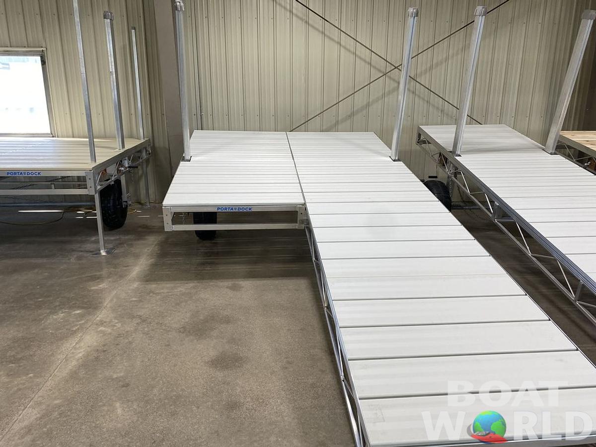 Aluminum Dock "Roll In" L8 Platform Dock w/ Aluminum Decking