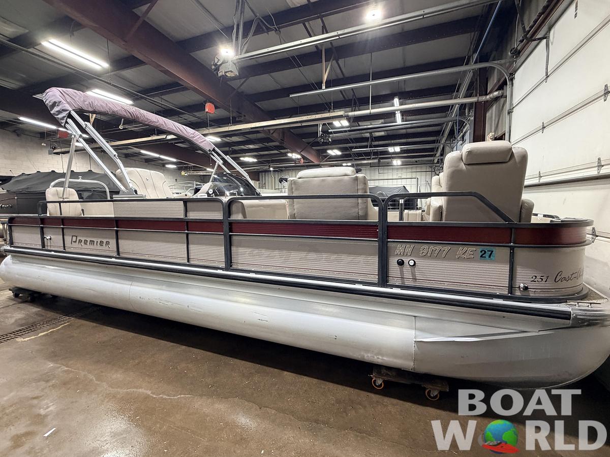 Used 2007 Premier 251 Cast-a-Way Fish & Cruise Pontoon & 115HP Mercury 4Stroke - $19,995