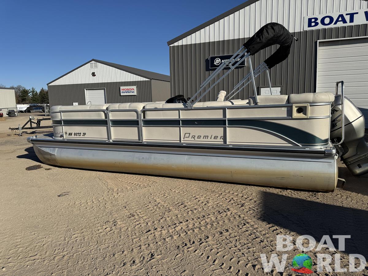 Used 2003 Premier 230 Grand Majestic Tri-toon Pontoon & 200HP Honda 4-Stroke EFI