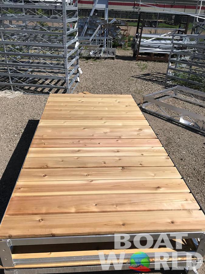 Aluminum Dock 16' Long Section with Cedar Decking