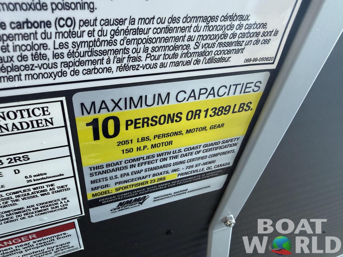 2026 Princecraft 23 Sportfisher 2RS Rear Fish Pontoon