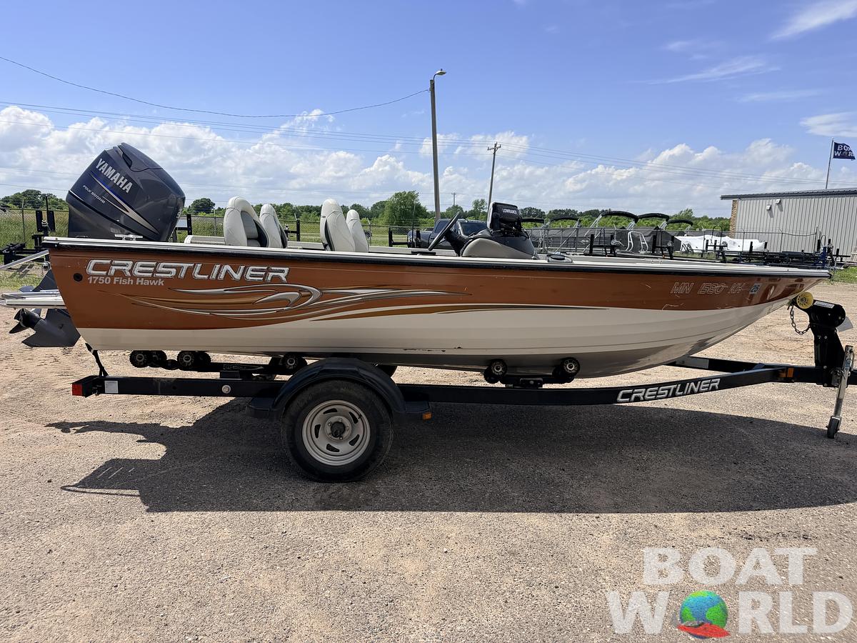 Used 2008 Crestliner 1750 Fish Hawk & 90HP Yamaha 4Stroke - $12,995