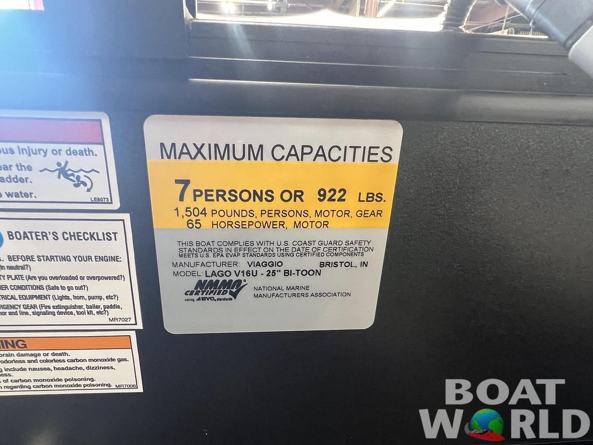 Used 2024 Viaggio Lago V16U & 60HP Suzuki 4Stroke -$24,995